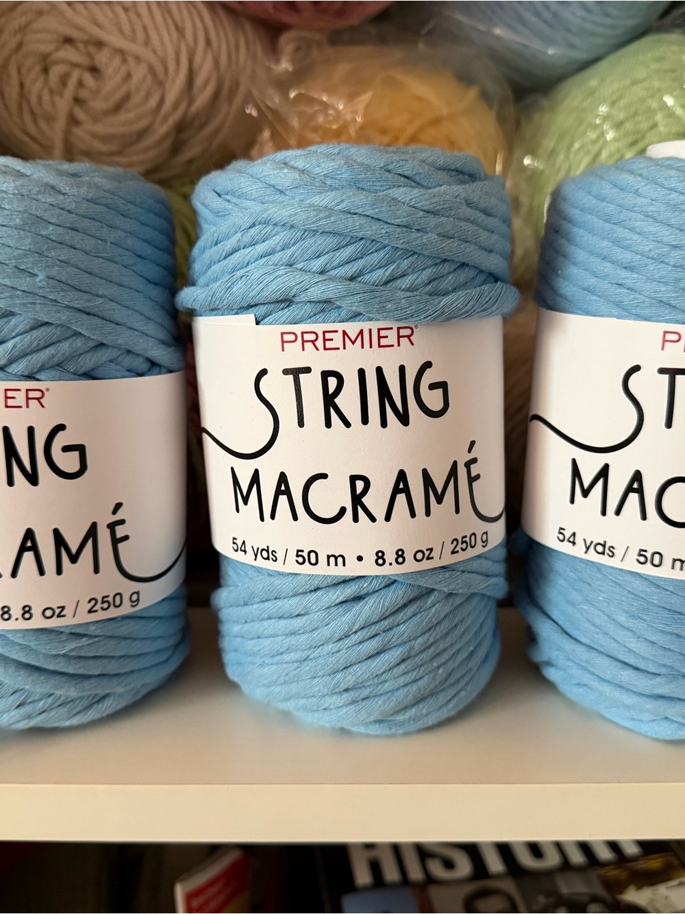 Premier Macramé String - Light Blue